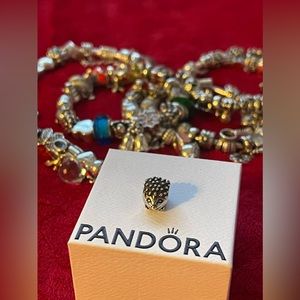 Authentic Pandora hedgehog charm S925 ale